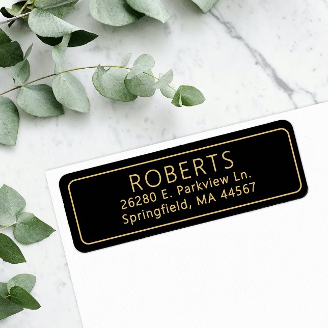 Etiqueta de dirección de retorno clásica (Subido por el creador)