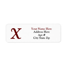 Etiqueta de dirección de retorno clásica