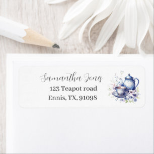 Etiqueta de dirección de retorno de Baby Shower de