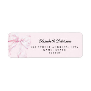 Etiqueta de dirección de retorno de Baby Shower de