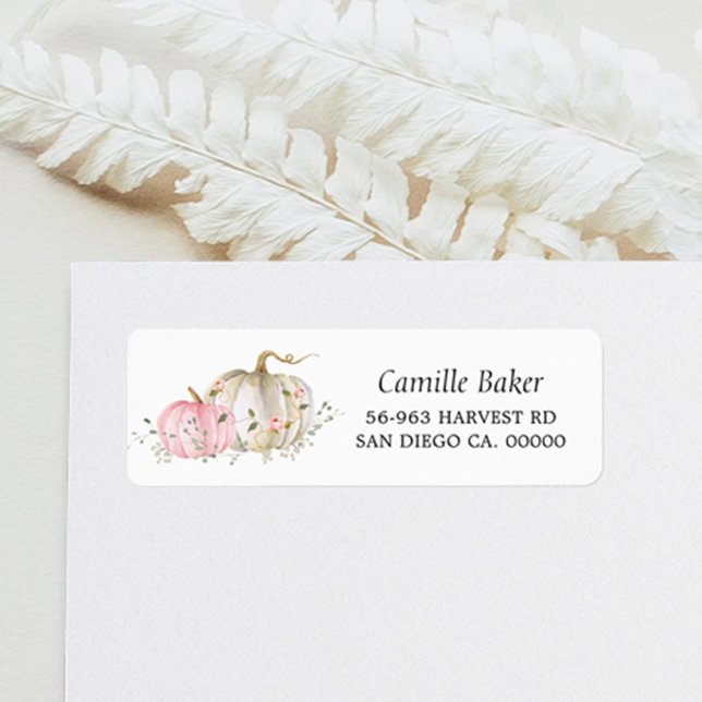 Etiqueta de dirección de retorno de Baby Shower de (Subido por el creador)