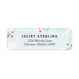 Etiqueta de dirección de retorno de Baby Shower Wi