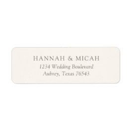 Etiqueta de dirección de retorno de Boda bohemio m