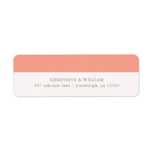 Etiqueta de dirección de retorno de corales en neg