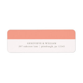 Etiqueta de dirección de retorno de corales en neg