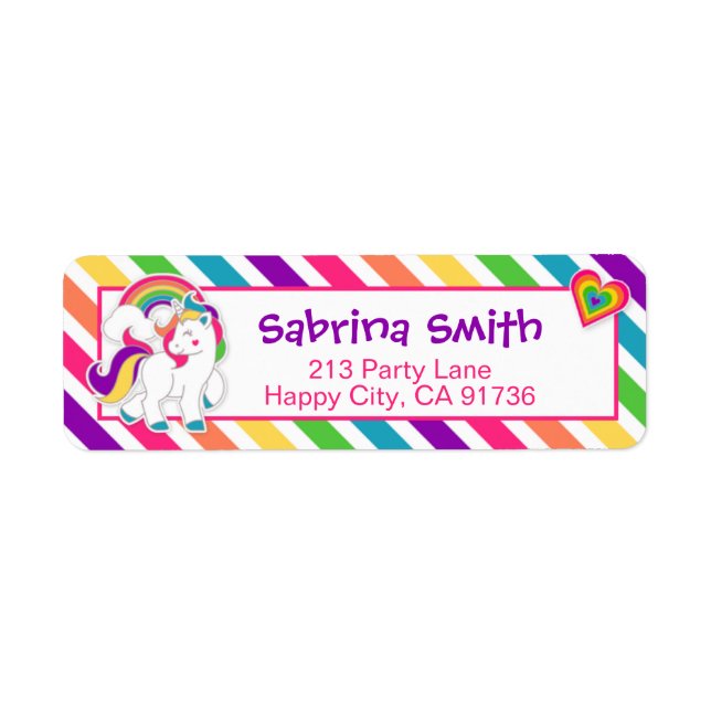 Etiqueta de dirección de retorno de cumpleaños de  (Frente)