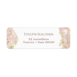 etiqueta de dirección de retorno de diseño de mare