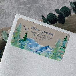 Etiqueta de dirección de retorno de Kraft Rocky Mo