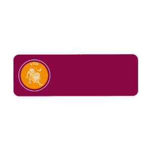 Etiqueta de dirección de retorno de Leo