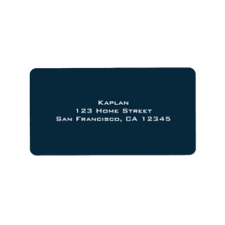 Etiqueta de dirección de retorno de Mitzvah Bar de