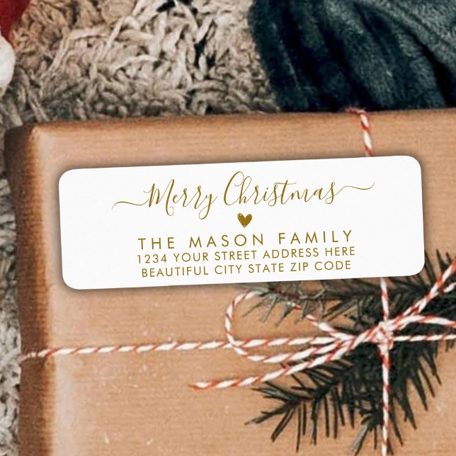 Etiqueta de dirección de retorno de Navidades de c (Subido por el creador)