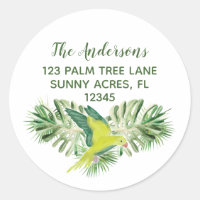 Etiqueta de dirección de retorno de redondeo de lo