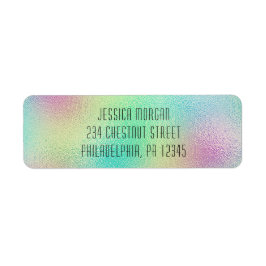 Etiqueta de dirección de retorno de Relieve metali