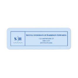 Etiqueta de dirección de retorno de SIENNA Modern