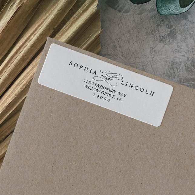 Etiqueta de dirección de retorno floreciente de ca (Subido por el creador)