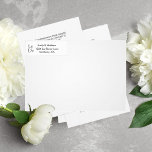 Etiqueta de dirección de retorno formal y elegante<br><div class="desc">Etiqueta de dirección de retorno formal y elegante</div>
