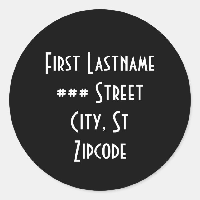 etiqueta de dirección de retorno - información per (Anverso)