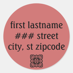 etiqueta de dirección de retorno - información per