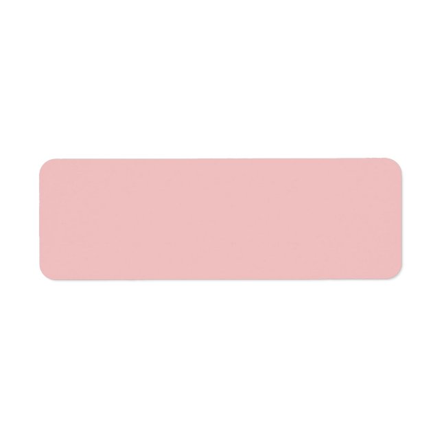 Etiqueta de dirección de retorno rosa del bebé (Frente)