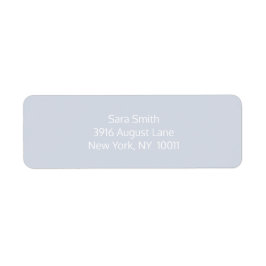 Etiqueta de dirección de retorno simple en blanco 