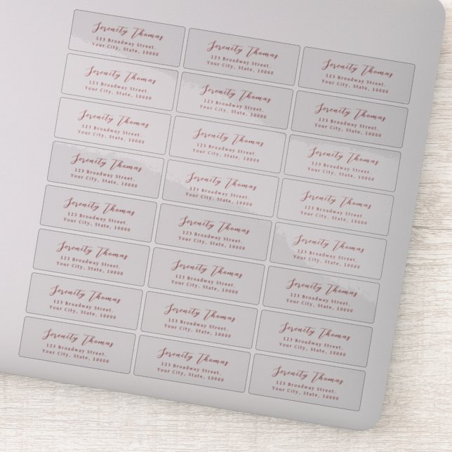 Etiqueta de dirección de retorno transparente de g (Detalle)