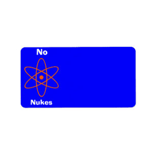 Etiqueta de dirección de Rótulo nuclear