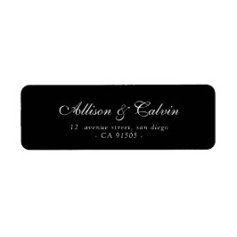 etiqueta de dirección de script elegante