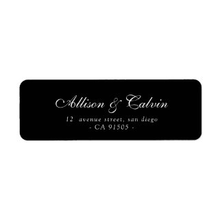 etiqueta de dirección de script elegante