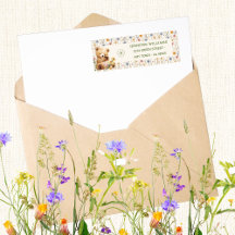 Etiqueta de dirección de sobre de Shower de bebé c