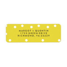 Etiqueta de dirección de temporada brillante