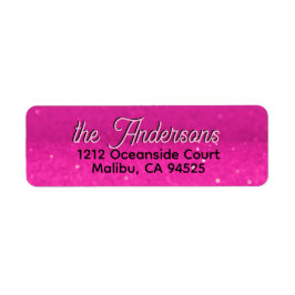 Etiqueta de dirección de texto de Personalizado de