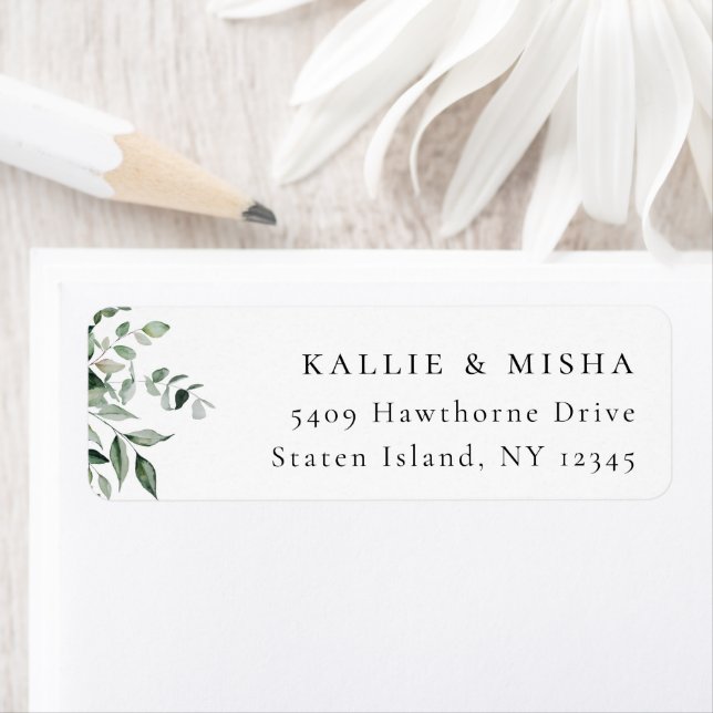 Etiqueta de dirección de vegetación botánica natur (In situ)