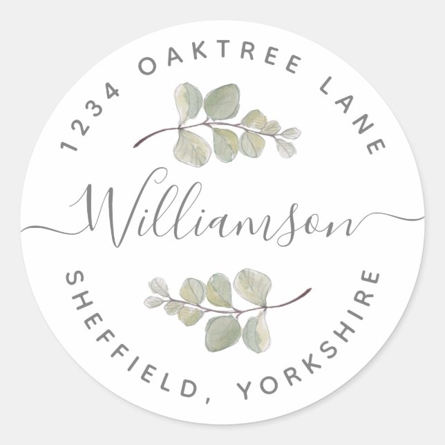 Etiqueta de dirección de verde (Anverso)