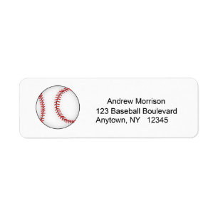 Etiqueta de dirección del béisbol
