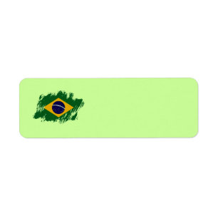 Etiqueta de dirección del BRASIL
