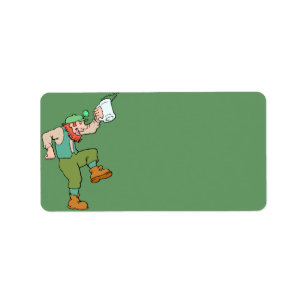 Etiqueta de dirección del Día de San Patricio