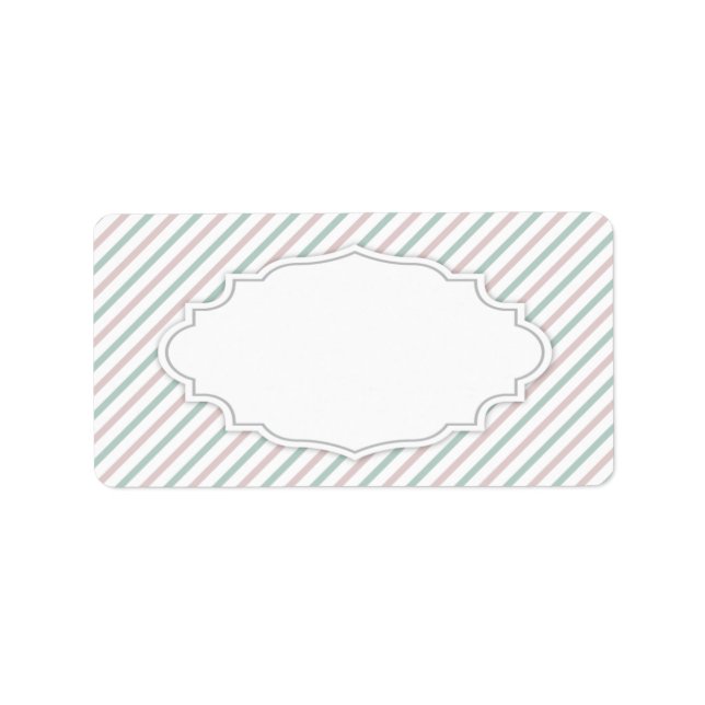 Etiqueta de dirección elegante (Frente)