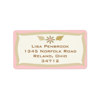 Etiqueta de dirección elegante de personalizado