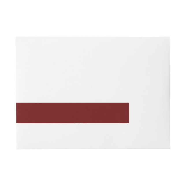 Etiqueta De Dirección Envolvente Rojo Sangre (Anverso)