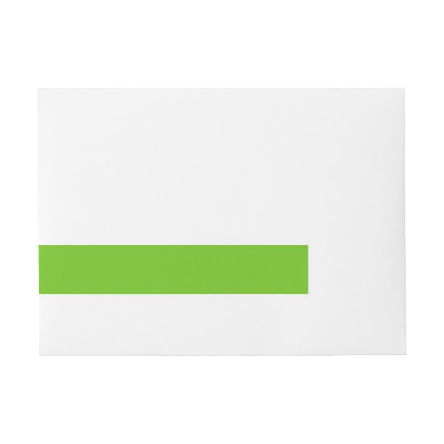 Etiqueta de dirección envolvente verde alienígena (Anverso)