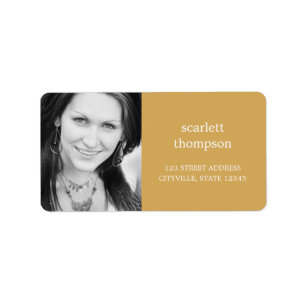 Etiqueta de dirección fotográfica de personalizado