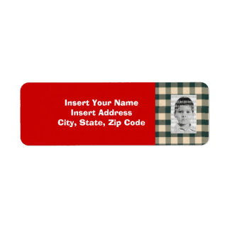 Etiqueta de dirección fotográfica de personalizado