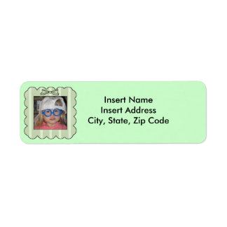 Etiqueta de dirección fotográfica de personalizado