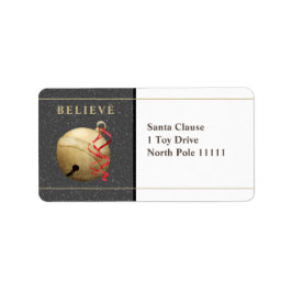 Etiqueta de dirección grande, Navidades JINGLE BEL