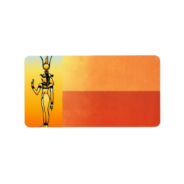 Etiqueta de dirección jeroglífica egipcia (Frente)