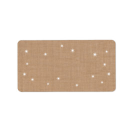 Etiqueta de dirección Luces Brillantes