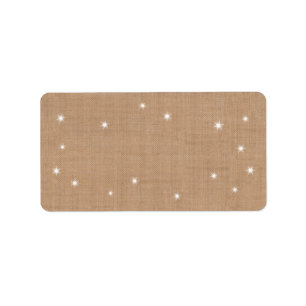 Etiqueta de dirección Luces Brillantes