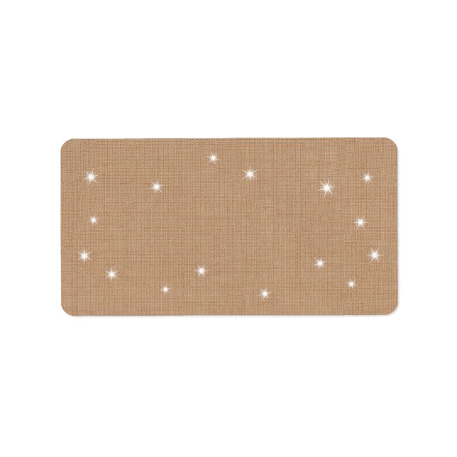 Etiqueta de dirección Luces Brillantes (Frente)