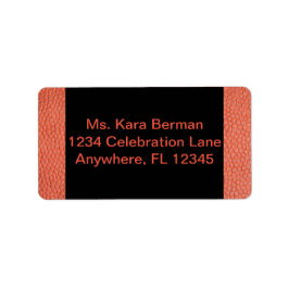 Etiqueta de dirección para la colección Hoops