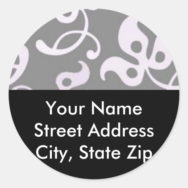 Etiqueta de dirección personalizada (Anverso)
